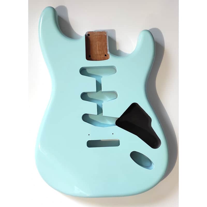 Alder 2 pieces Body SSS Stratocaster style, Sonic Blue NITRO Varnish image 1