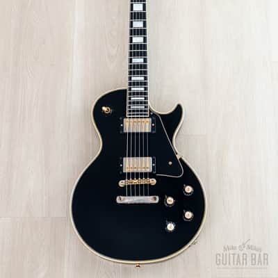 1973 Gibson Les Paul Custom Black Beauty Vintage Guitar w/ T Tops, Case image 2