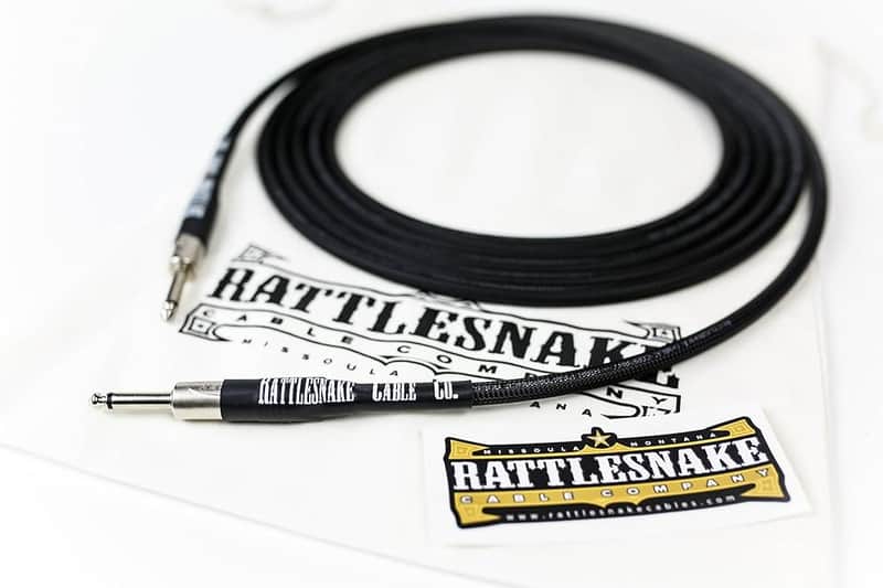 Rattlesnake Cable Company 10' Standard Instrument Cable S/S - Black Weave image 1