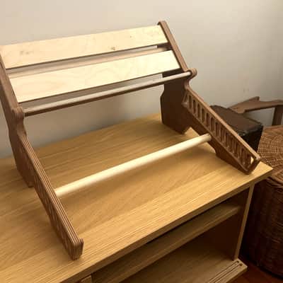 SynthToys Wooden Akai MPC Live 3 stand with second tier for synths & FX image 2