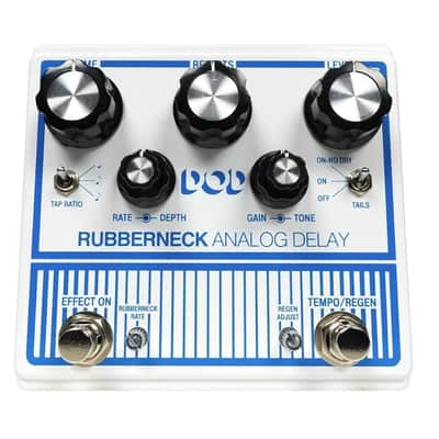 Other Guitar Delay Effects Pedal, White (DOD-RUBBERNECK-U) image 4