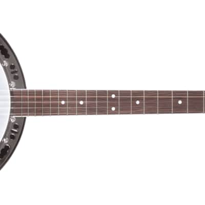 Washburn B11K Americana Series 5-String Resonator Banjo with Rolled Brass Tone Ring & Hardshell Case image 7
