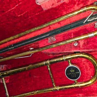KING 605 Tenor Trombone, USA, w/ case&MP, Very Good Condition image 3