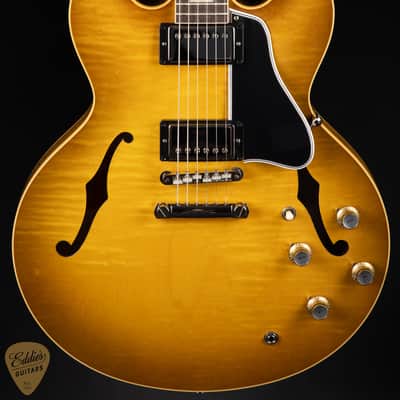 2024 - Gibson Custom Shop PSL '64 ES-335 Figured Reissue Gloss Green Lemon 7.11 #140497 image 2