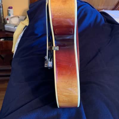 D'Angelico New Yorker 1954 Amber Sunburst w/original Lifton hardshell case image 18