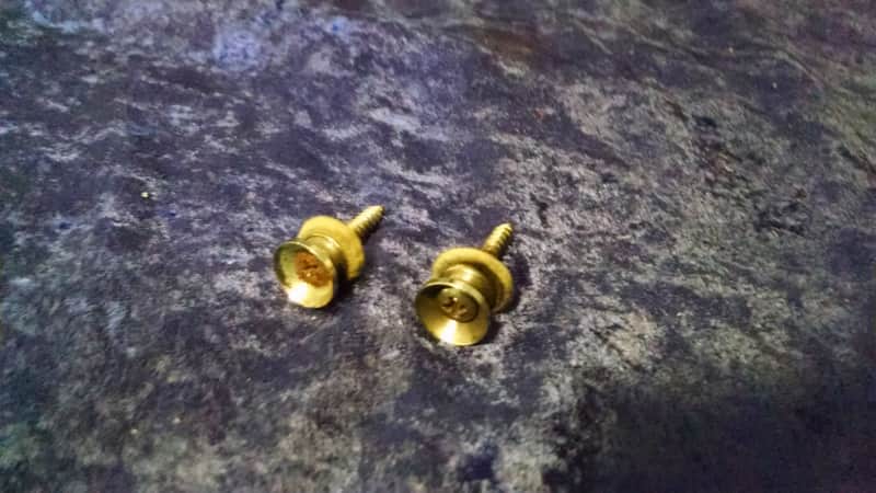 1990s Mighty Mite Chrome Strap buttons w/pads image 1