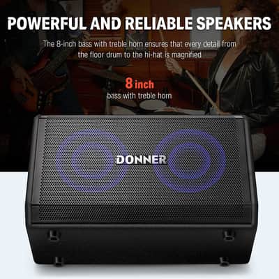Donner Electric Drum AMP 80-Watt Wireless DDA-80 image 4