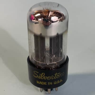 1955 Sylvania 6SN7GTA Vintage Silvertone Made In USA Preamp Tube! T178 image 1
