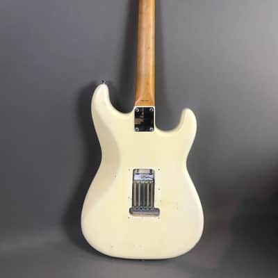 LEFTY! Vintage 1987 Fender ‘67 Strat Olympic White Blonde Custom Aged Nitro USA Swamp Ash Solid Body CTS Pots Blender Relic 6.9 Lb HSC image 10