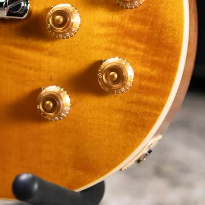 Gibson Les Paul Standard 50s Figured Top Electric Guitar - Honey Amber with Hardshell Case image 13
