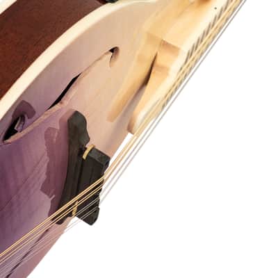 Ortega RMFE200PF Americana Series F-Style Solid Flamed Maple Top Maple Neck 8-String Acoustic-Electric Mandolin w/Croco Leather Case image 11