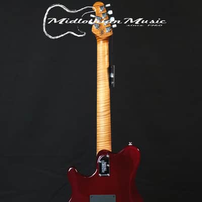 Ernie Ball Music Man Axis - 6-String Guitar - Roasted Amber Flame Gloss Finish w/Case image 7