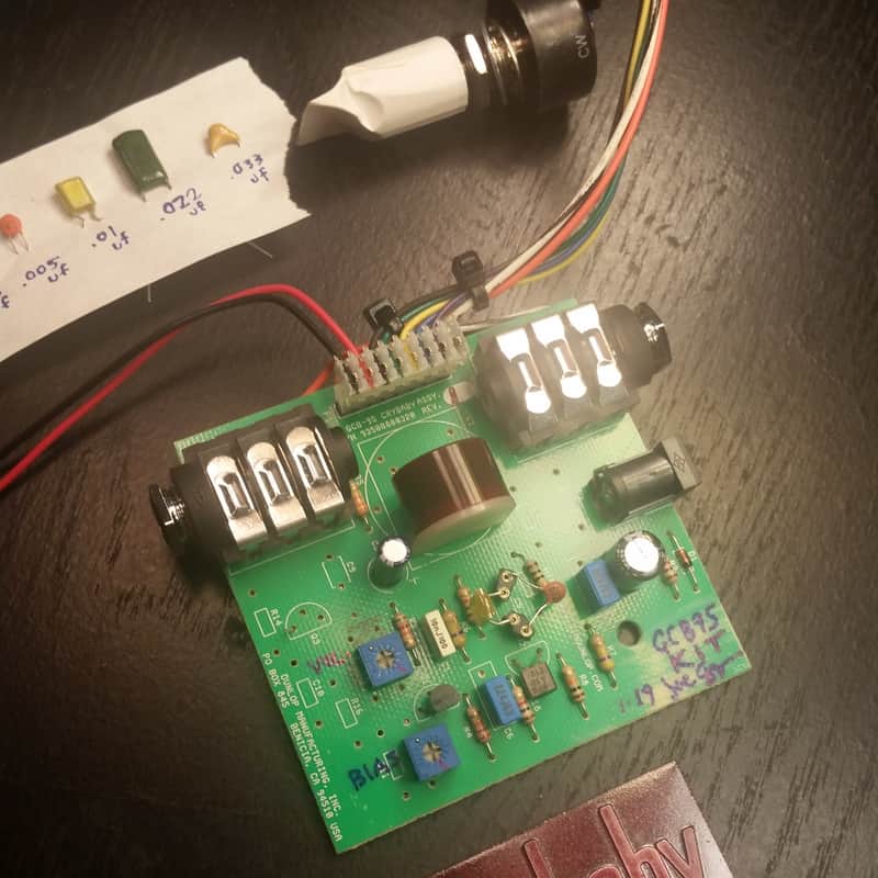 Joe Gagan WAH drop-in kit for dunlop, preMODDED/truebypass, LED version image 1