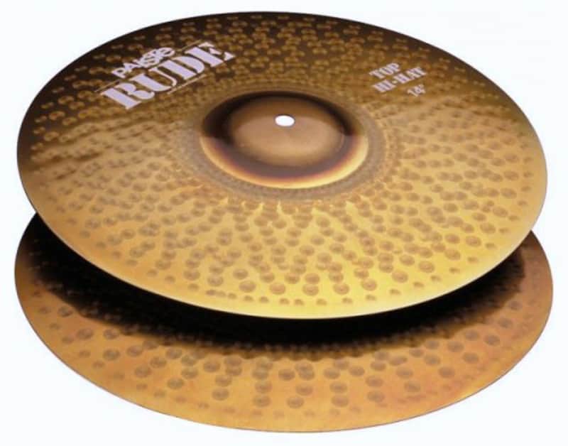 Paiste 14" Rude Hi hat Cymbals PRUDHAT14 image 1