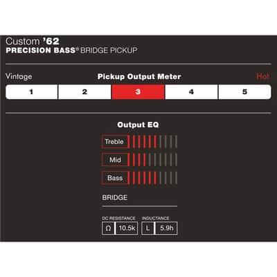 Fender Custom Shop '62 Precision Bass(P Bass) Pickup, Black image 3