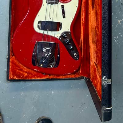 RARE Pre-CBS ‘64 Fender Jazz Bass in Orig’l Dakota Red w Matching Headstock image 25