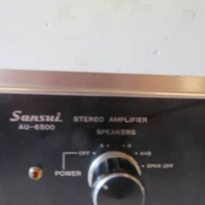 Sansui AU 6500 Integrated Amplifier early 1970's - black image 2