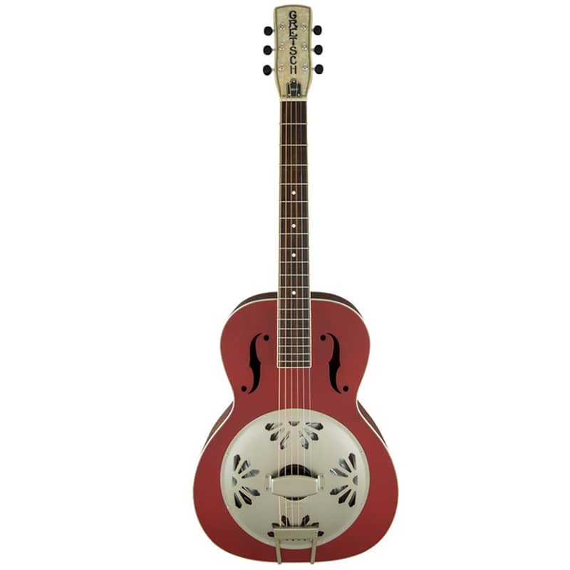 Gretsch G9241 Alligator Biscuit Round-Neck Resonator Chieftain Red Bild 2