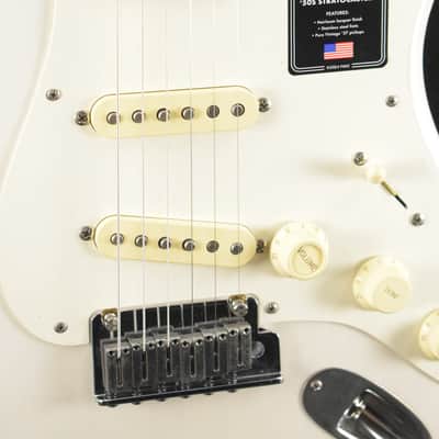 Fender American Ultra Luxe Vintage '50s Stratocaster White Blonde Maple Fingerboard image 3
