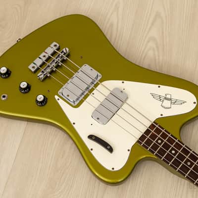1966 Gibson Thunderbird IV Non-Reverse Vintage Bass, Inverness Green w/ Case image 9