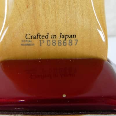 Fender MUSTANG Candy Apple Red CIJ w/Stripe s/HSC #P088687 image 9