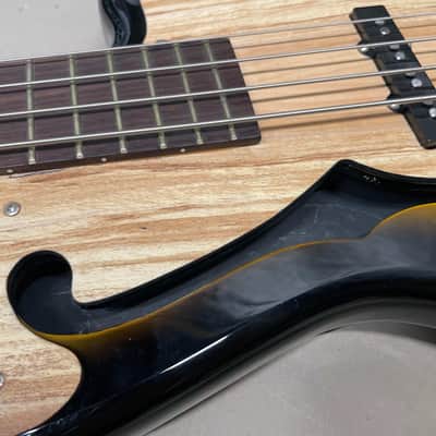 Italia Imola Chambered Semi-Hollow Body 4-String Bass with Case - 34" scale image 11