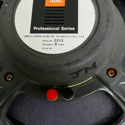 JBL  2212   8 Ohm  40 watt  1970's 80's  Black image 3