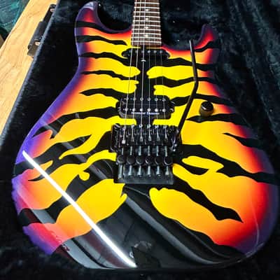 Vintage ESP George Lynch Sunburst (Purple) Tiger Signature image 1