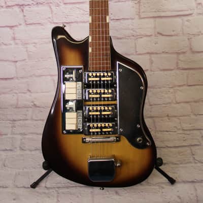 Vintage 1960's Teisco SS-4L Zimgar - 4 Gold Foil Ry Cooder Pickups /  Clean ! image 1