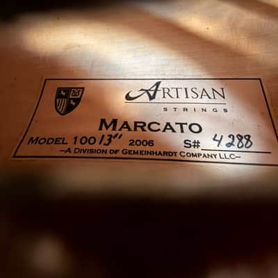 Artisan Strings  Marcato Model 100 2006 SN:4304 13" image 2