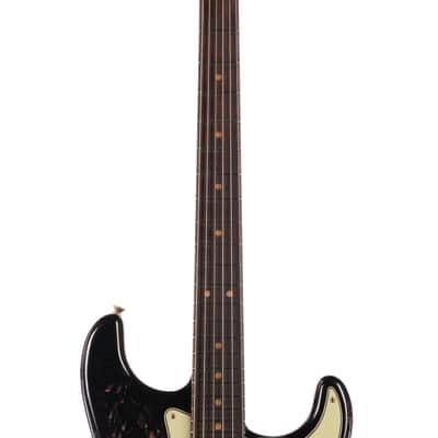 Fender Custom Shop 1963 Stratocaster Super Heavy Relic Black/3Color Sunburst (357) image 6