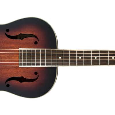 Gretsch G9240 Alligator Round-Neck, Mahogany Body Biscuit Cone Resonator Guitar - 2-Color Sunburst image 3