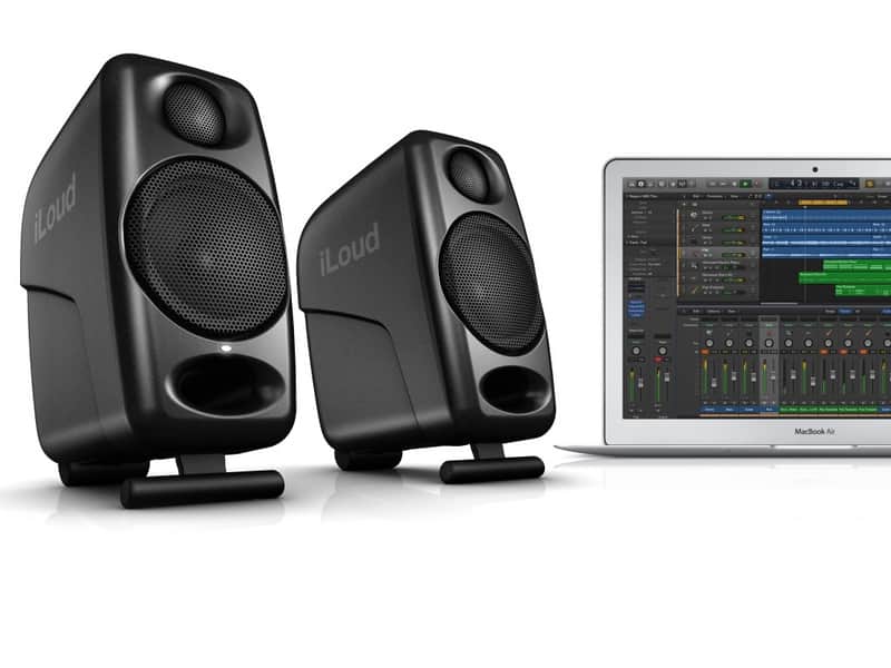 IK Multimedia iLoud Micro Wireless Bluetooth Studio Monitors (Pair) 2016 - Present - Black image 1