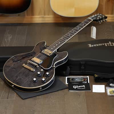 2022 Gibson ES-339 Semi-Hollow Electric Guitar Trans Black Ebony + OHSC
