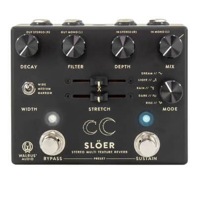 Walrus Audio Sloer Stereo Ambient Reverb Effects Pedal (black) image 1