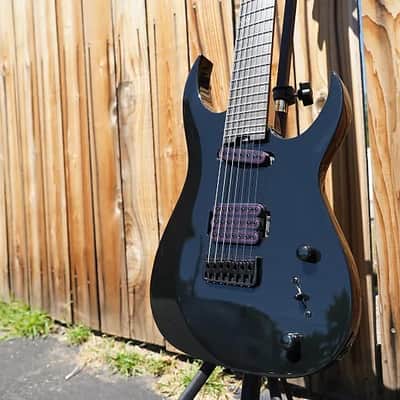 Schecter DIAMOND SERIES Sunset-7 Triad - Gloss Black 7-String Electric Guitar image 2