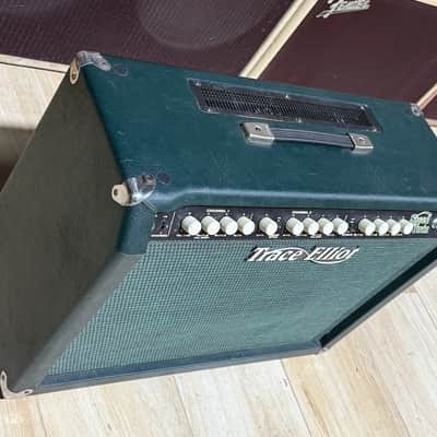 Trace Elliot C50 Speed Twin Combo 1995 - killer combo in Green & Blue Tolex all NOS & never used. image 4