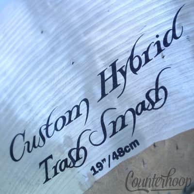 Zildjian K 19" Custom Hybrid Trash Smash Cymbal 1725g Thin B20 Hand Hammered USA image 2