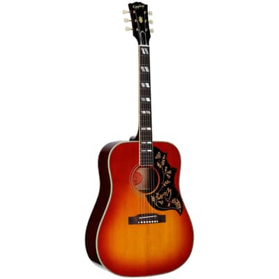 Epiphone IGC 1960 Hummingbird Reissue, Heritage Cherry Sunburst, with Case image 2