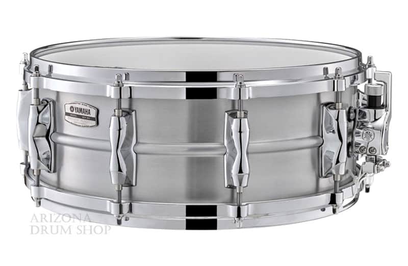 Yamaha RAS-1455 Recording Custom 5.5x14" Aluminum Snare Drum Brushed Aluminum image 1