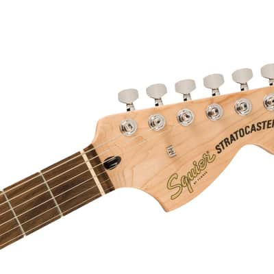 Squier  Affinity Series Stratocaster Mustang Micro Pack, Laurel Fingerboard, Black, Gig Bag, HD9, US, CA, EU, AU, JP image 8