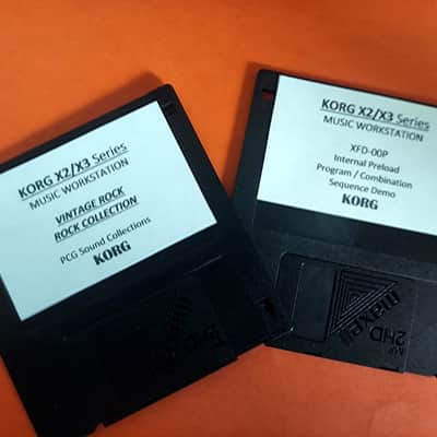 Korg X2 X3 Factory Reset & 2 Bonus Sound Collection  (2 Disks)