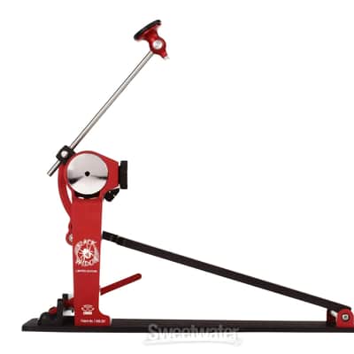 Trick Drums Pro 1-V Black Widow Bigfoot Longboard Double Bass Drum Pedal 2022 - Red and black image 2