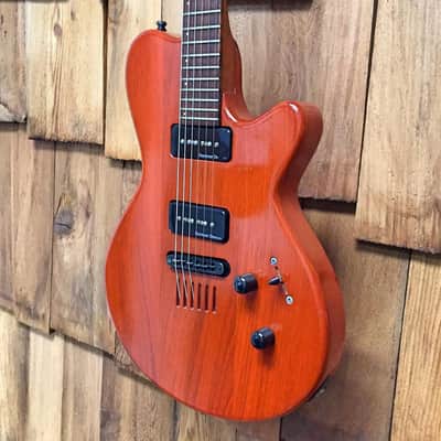 2008 Godin LG P90 Mahogany w/ Original Hardshell Case image 3