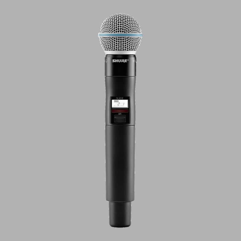 Shure QLXD24/B58-J50A Handheld Transmitter with Beta 58A Capsule. Frequency Band J50A imagen 1