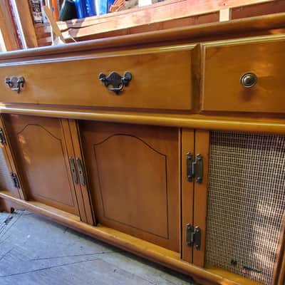 Magnavox Astro Sonic Stereo High Fidelity Console Circa 1955 Light wood image 5