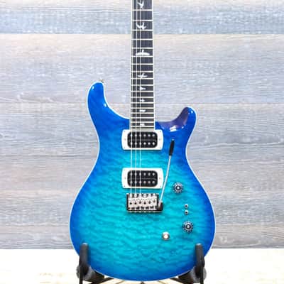 PRS SE Custom 24-08 Quilt Maple Top Lake Blue Electric Guitar w/Bag #H075022 image 2