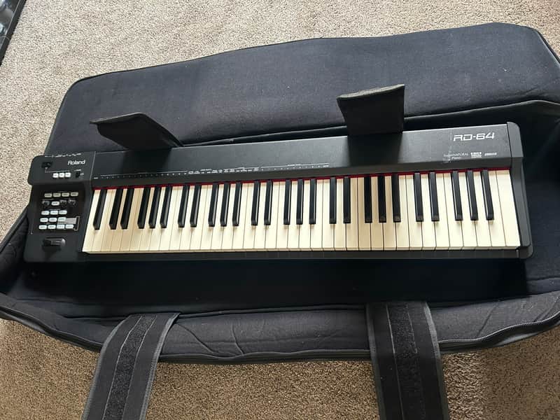 Roland RD-64 64-Key Digital Piano 2013 - Present - Black image 1