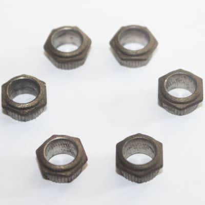 Vintage 1949 Gibson Kluson Hexagon ferrules Hex Bushing Set 1940's 1950's image 1
