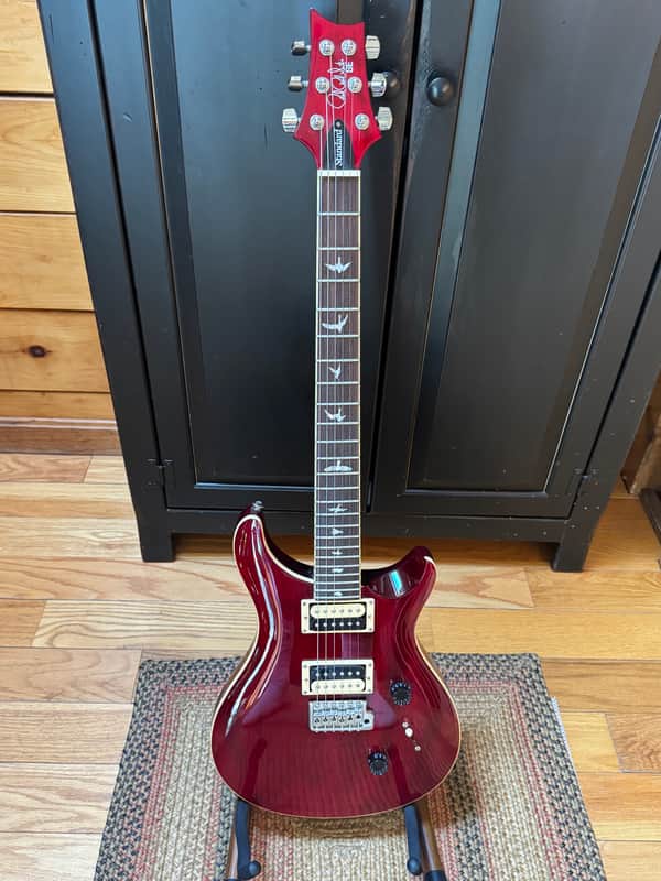 PRS SE Standard 24 Trans Red Solid Body Guitar image 1